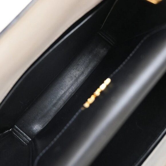 PRADA MILANO Logo 2Way Shoulder Hand Bag Saffiano Leather White GHW 14EF297 - Picture 4 of 16